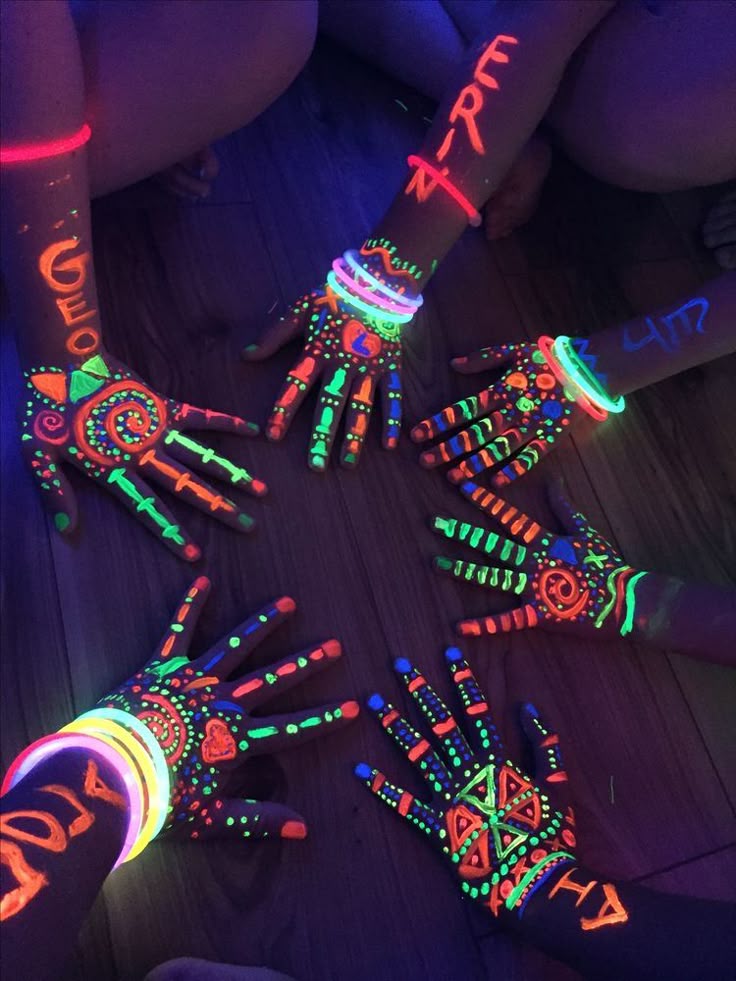 neon paint party